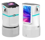 自動エレベーター乗車 配送物 ホテルロボット